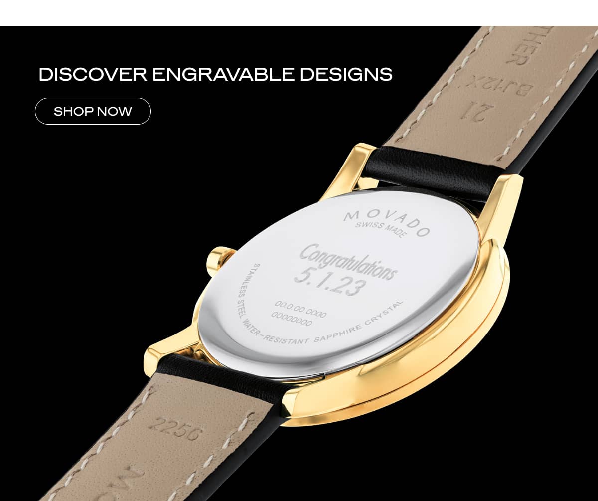 Engraved clearance movado watch